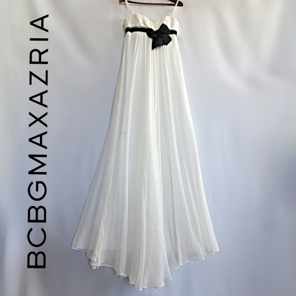 BCBGMaxAzria Dresses & Skirts - STUNNING NWT BCBGMaxAzria 100% Silk Empire Waist Sweetheart Dress Color#CKO6D756